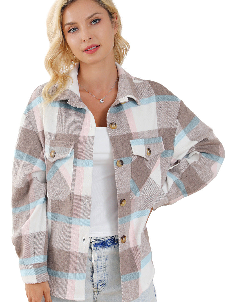 Multi-color Long-sleeved Coat
