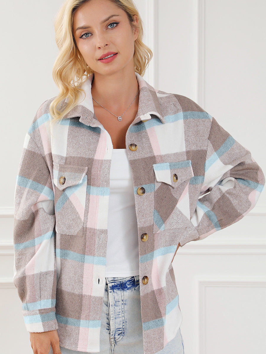 Multi-color Long-sleeved Coat