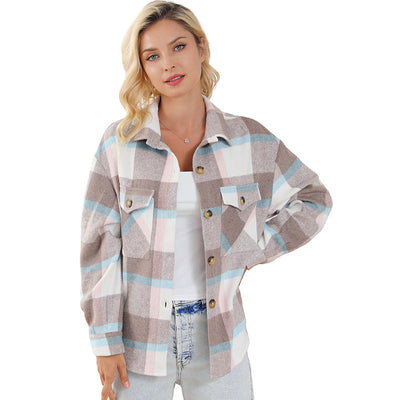 Multi-color Long-sleeved Coat